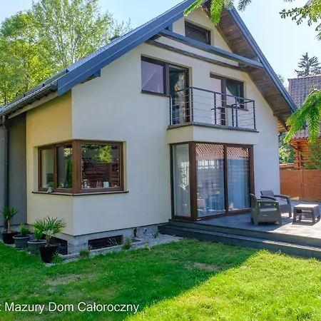 Villa Czarny Kot Mazury Dom Caloroczny Malkinie Exterior foto